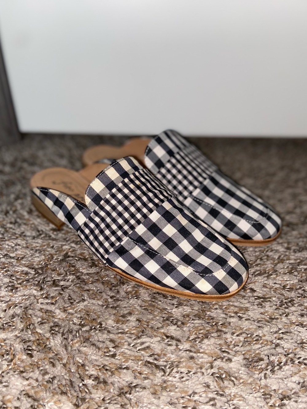 Free People Plaid Loafer Slides